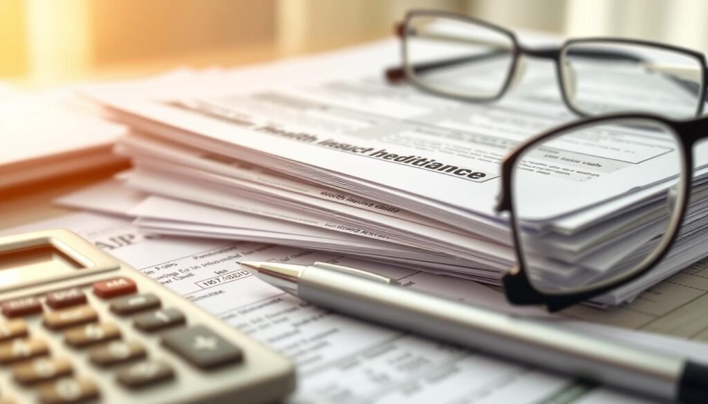 A-close-up-view-of-a-stack-of-documents-and-forms-representing-health-insurance-deductibles-1024x585 Understand Insurance Deductibles: What You Need to Know