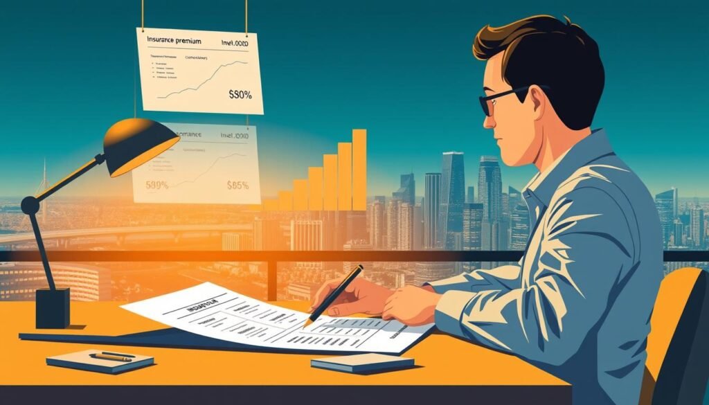 A-detailed-illustration-of-an-insurance-premium-calculation-process.-In-the-foreground-a-1024x585 Understanding Premiums: A Comprehensive Guide