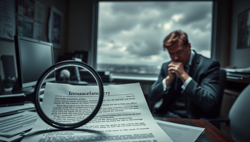 A-dimly-lit-office-space-with-a-desk-computer-and-various-insurance-related-documents-1024x585 Maximize Your Coverage and Savings with Home with Auto Bundles
