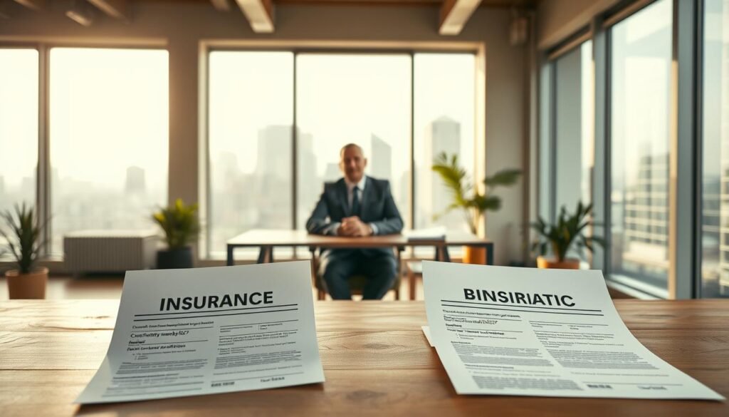 A-serene-office-setting-filled-with-natural-light-pouring-through-large-windows.-In-the-1024x585 Best Insurance Policies for Small Businesses