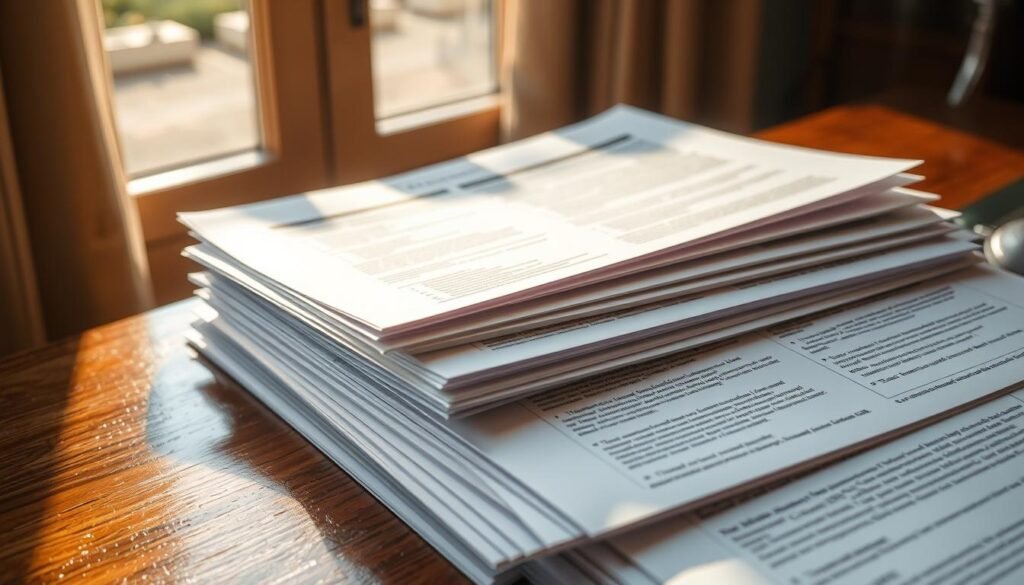 A-stack-of-carefully-organized-business-insurance-documents-their-pages-filled-with-detailed-1024x585 Best Insurance Policies for Small Businesses