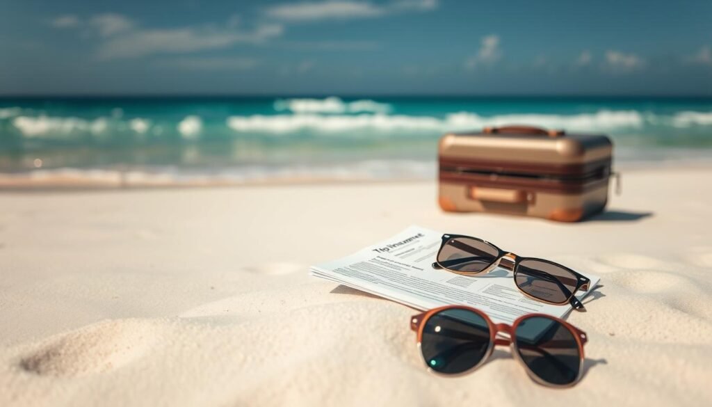 A-tranquil-scene-unfolds-on-a-serene-beach-with-soft-white-sand-and-crystal-clear-waters-1024x585 Discover the Top Travel Insurance Benefits